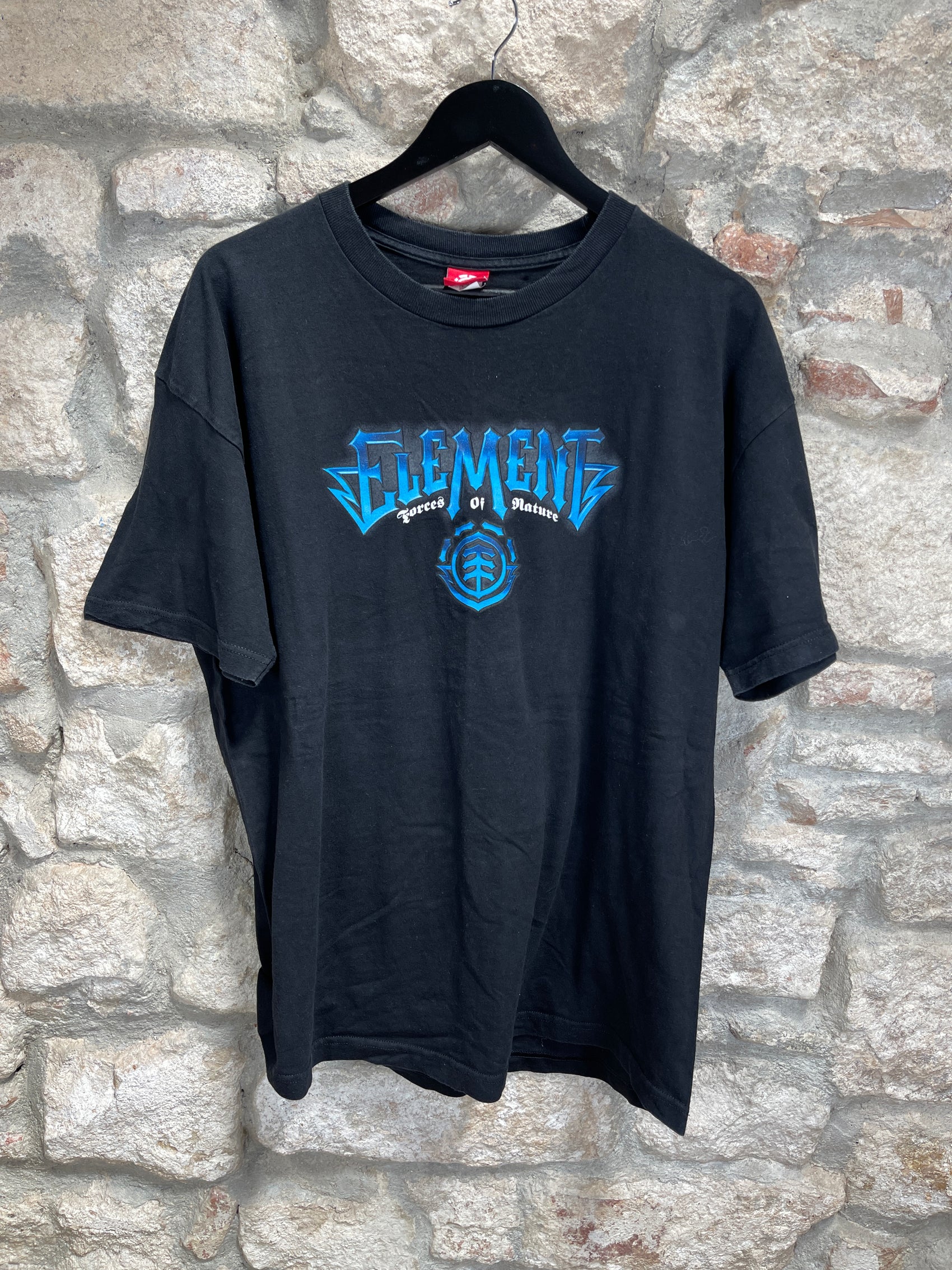 Y2K Element T-Shirt Black Sellout 2000s XL