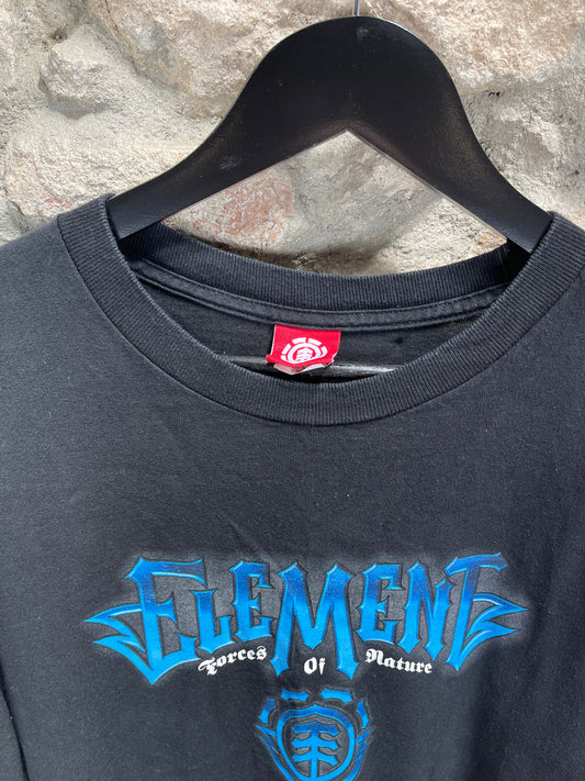 Y2K Element T-Shirt Black Sellout 2000s XL