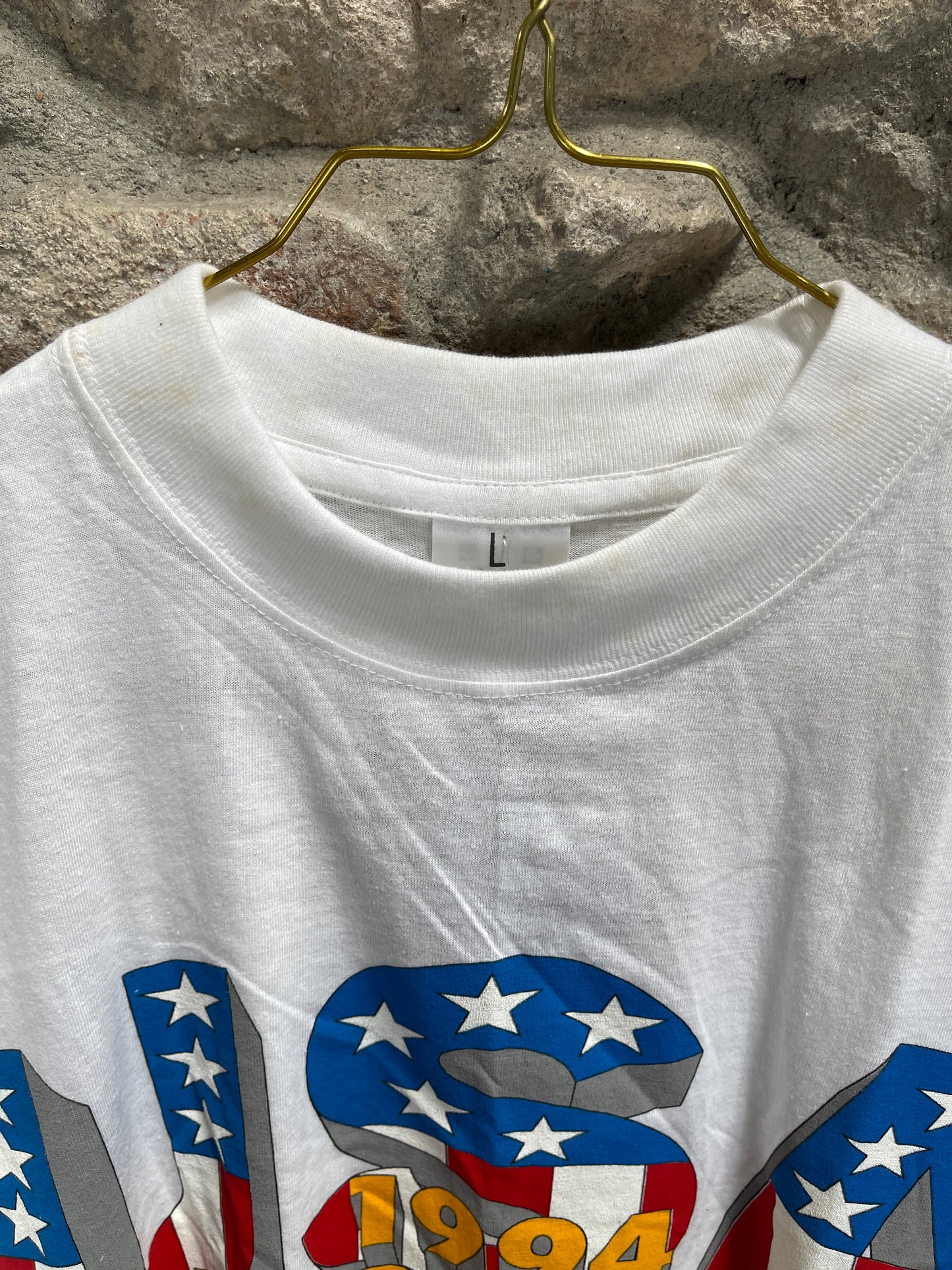 Vintage USA 1994 World Cup T-Shirt White L/XL