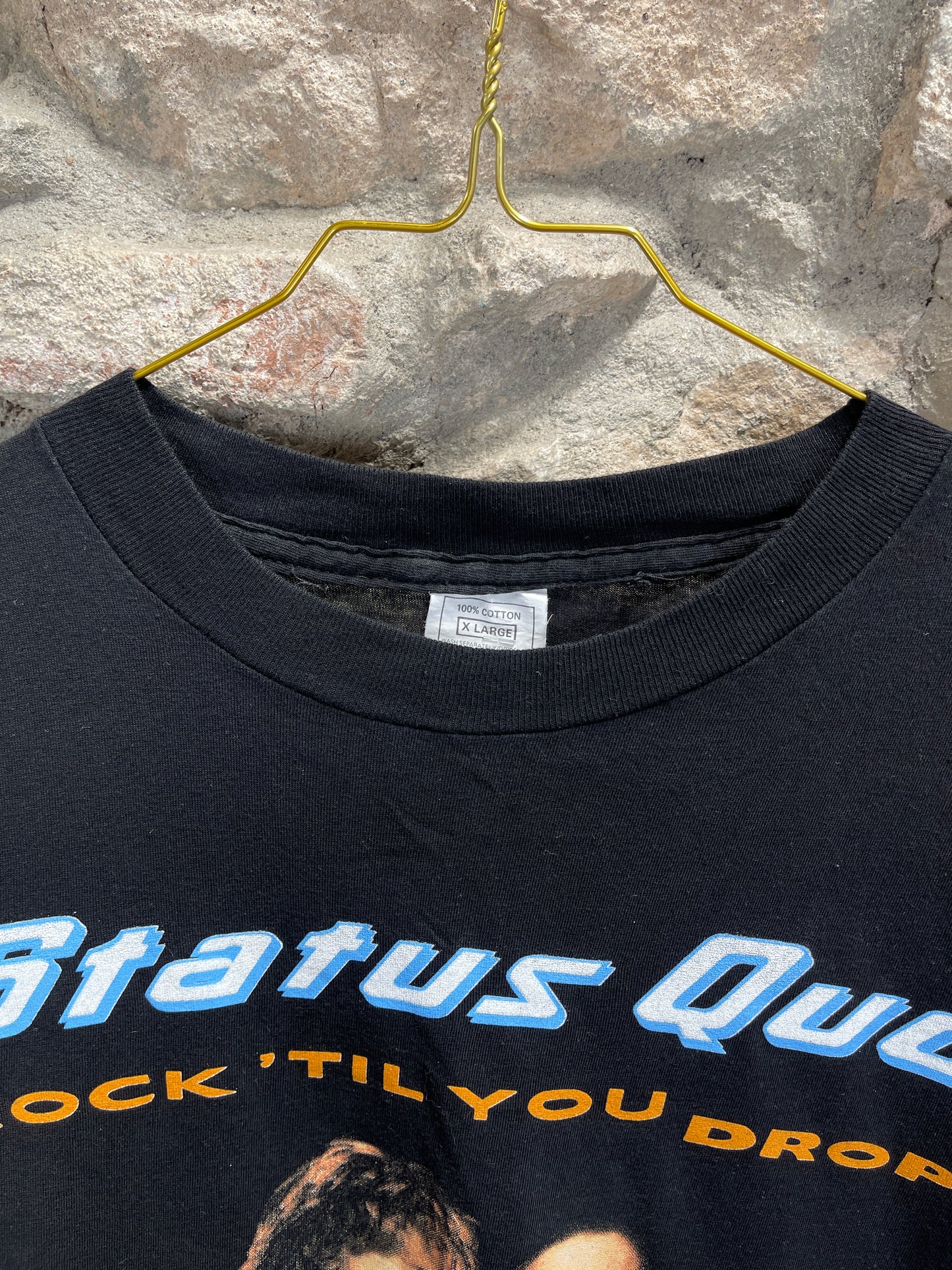 Vintage Status Quo T-Shirt Black 1991