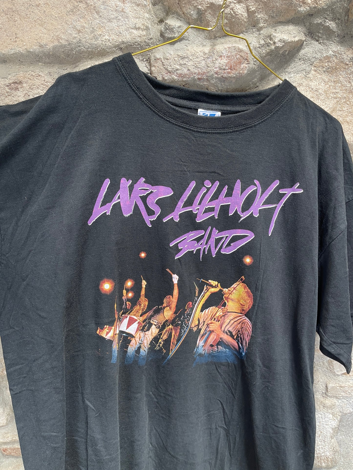Vintage Lars Lilholt Band T-Shirt Black XL