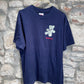 Vintage Hanes Sabine T-Shirt Navy L