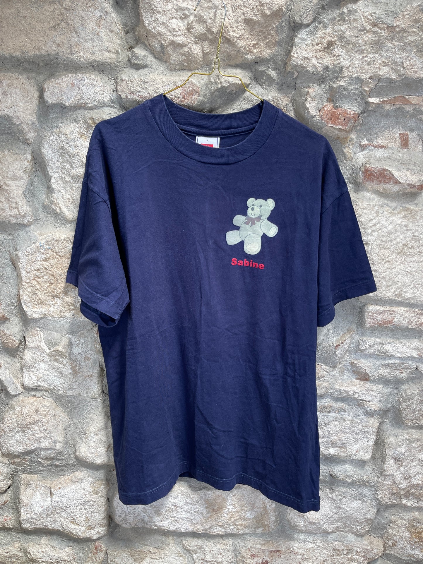 Vintage Hanes Sabine T-Shirt Navy L