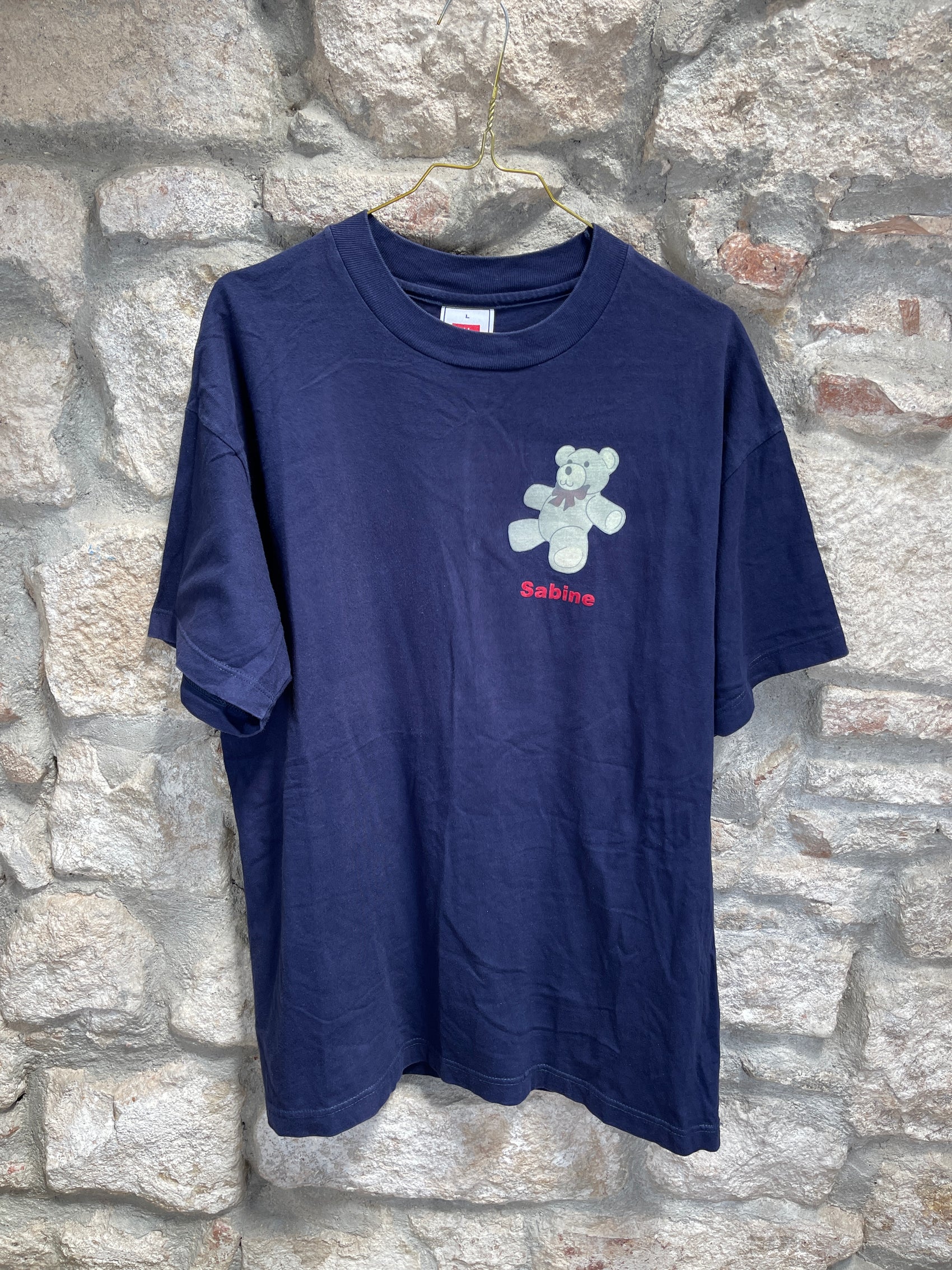 Vintage Hanes Sabine T-Shirt Navy L