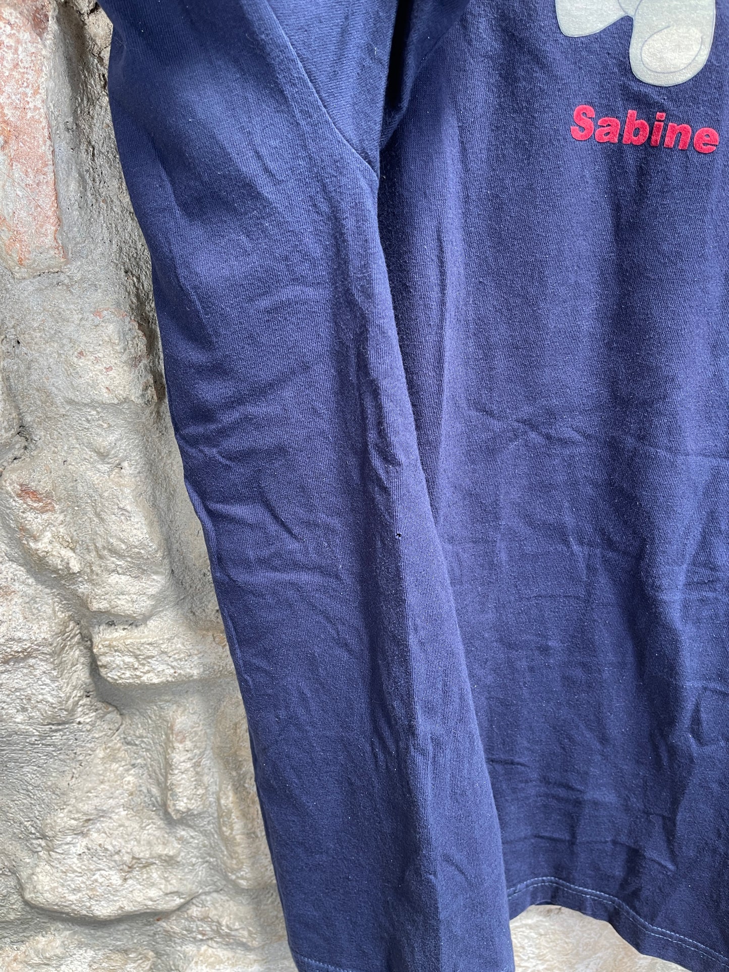 Vintage Hanes Sabine T-Shirt Navy L
