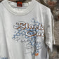 Y2k Blackout T-Shirt White M