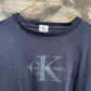 Vintage Calvin Klein T-Shirt Black SInglestitch XL