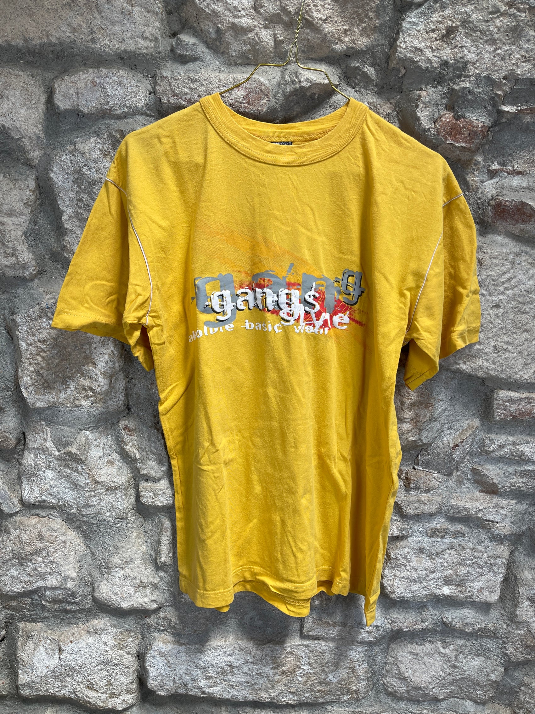 Y2K Gangs T-Shirt Yellow M
