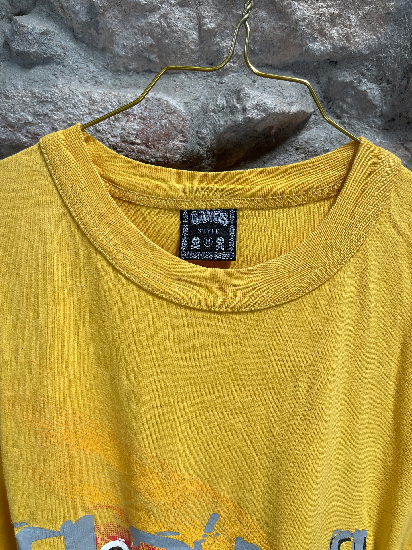 Y2K Gangs T-Shirt Yellow M