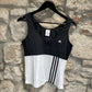 Adidas Sports Sleeveless Top Black White 2006 XL