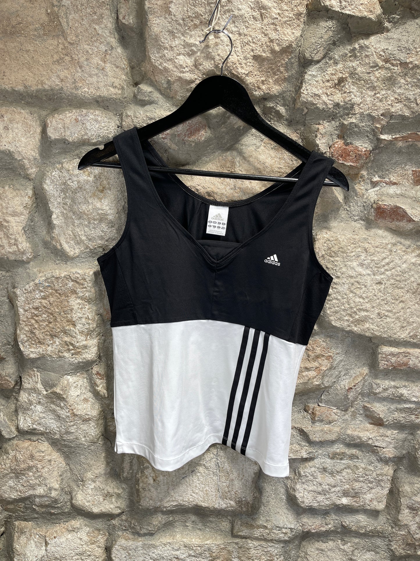 Adidas Sports Sleeveless Top Black White 2006 XL
