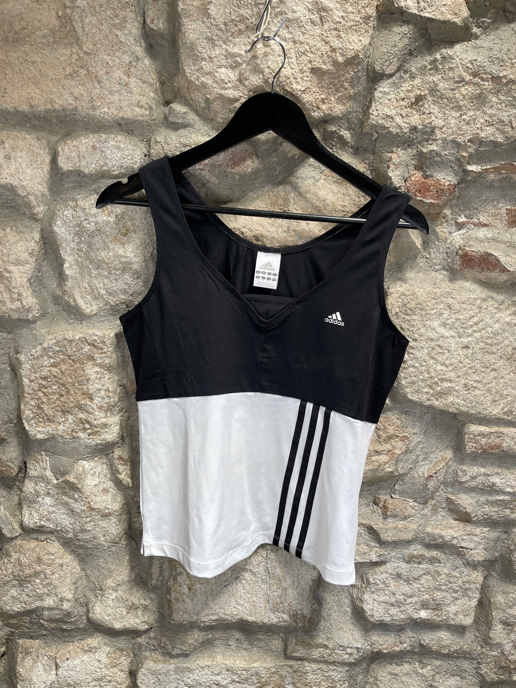 Adidas Sports Sleeveless Top Black White 2006 XL
