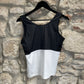 Adidas Sports Sleeveless Top Black White 2006 XL