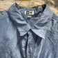 Vintage Navy UP Line Short Sleeve Silk Shirt XXL