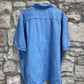 Vintage Original Hawaii Silk Short Sleeve Shirt Blue XL