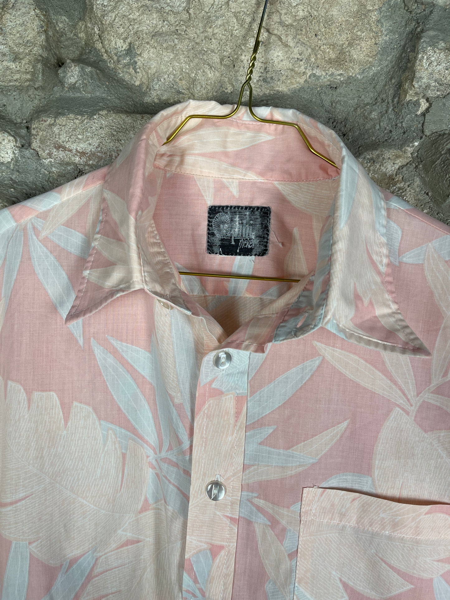 Vintage Short Sleeve Shirt Rose M