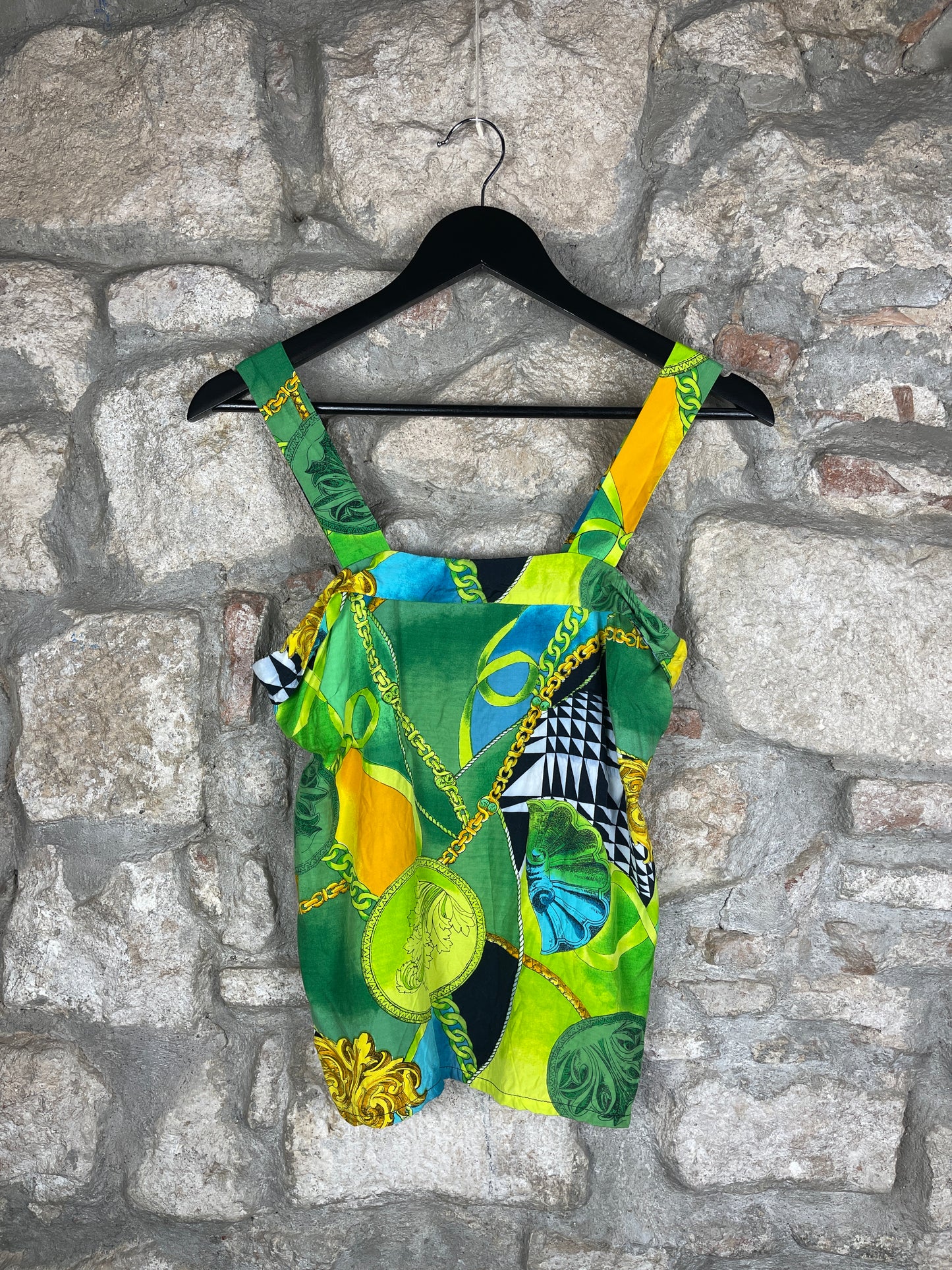 Vintage Meico Green Sleeve Less Top M