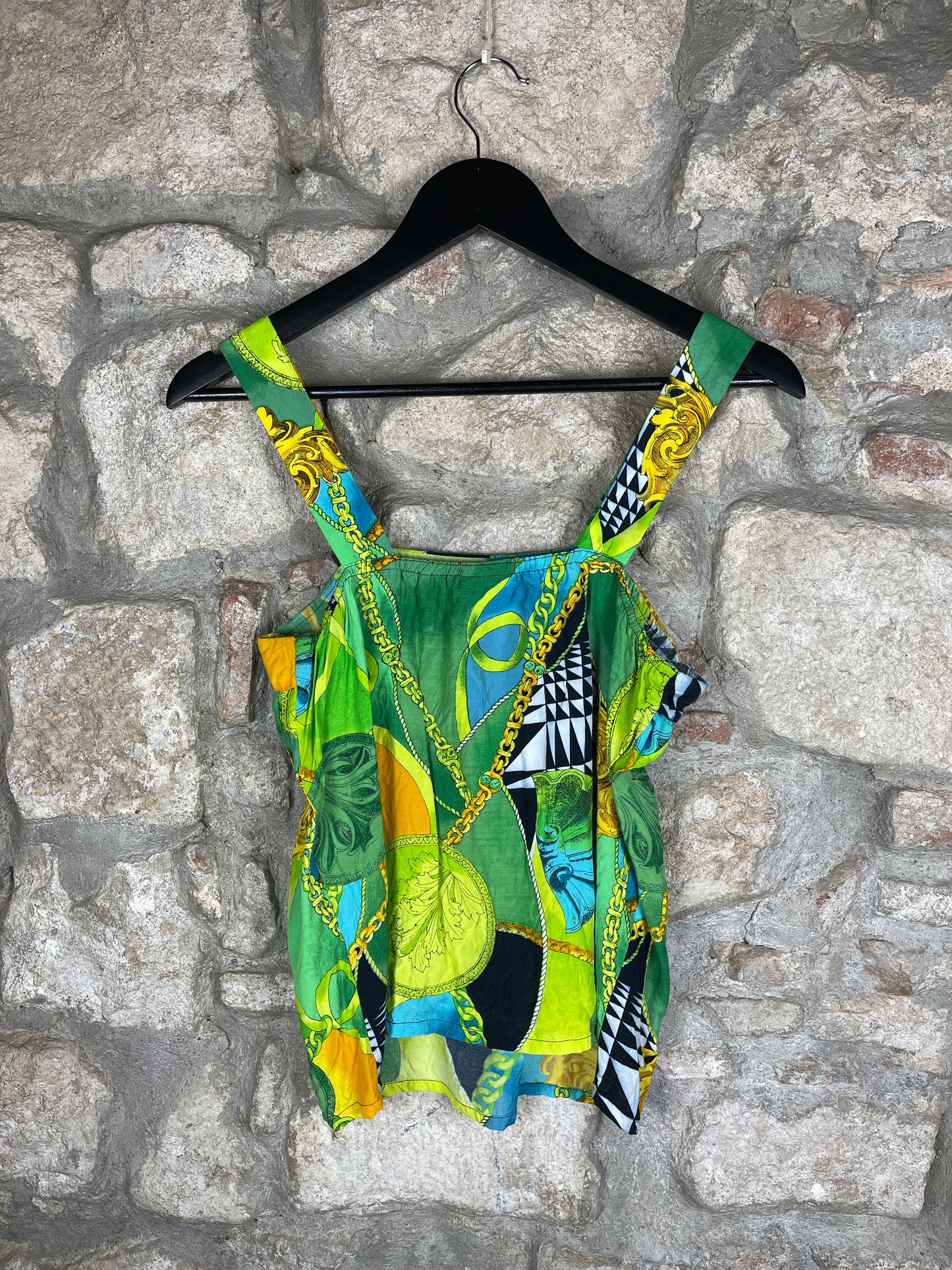 Vintage Meico Green Sleeve Less Top M