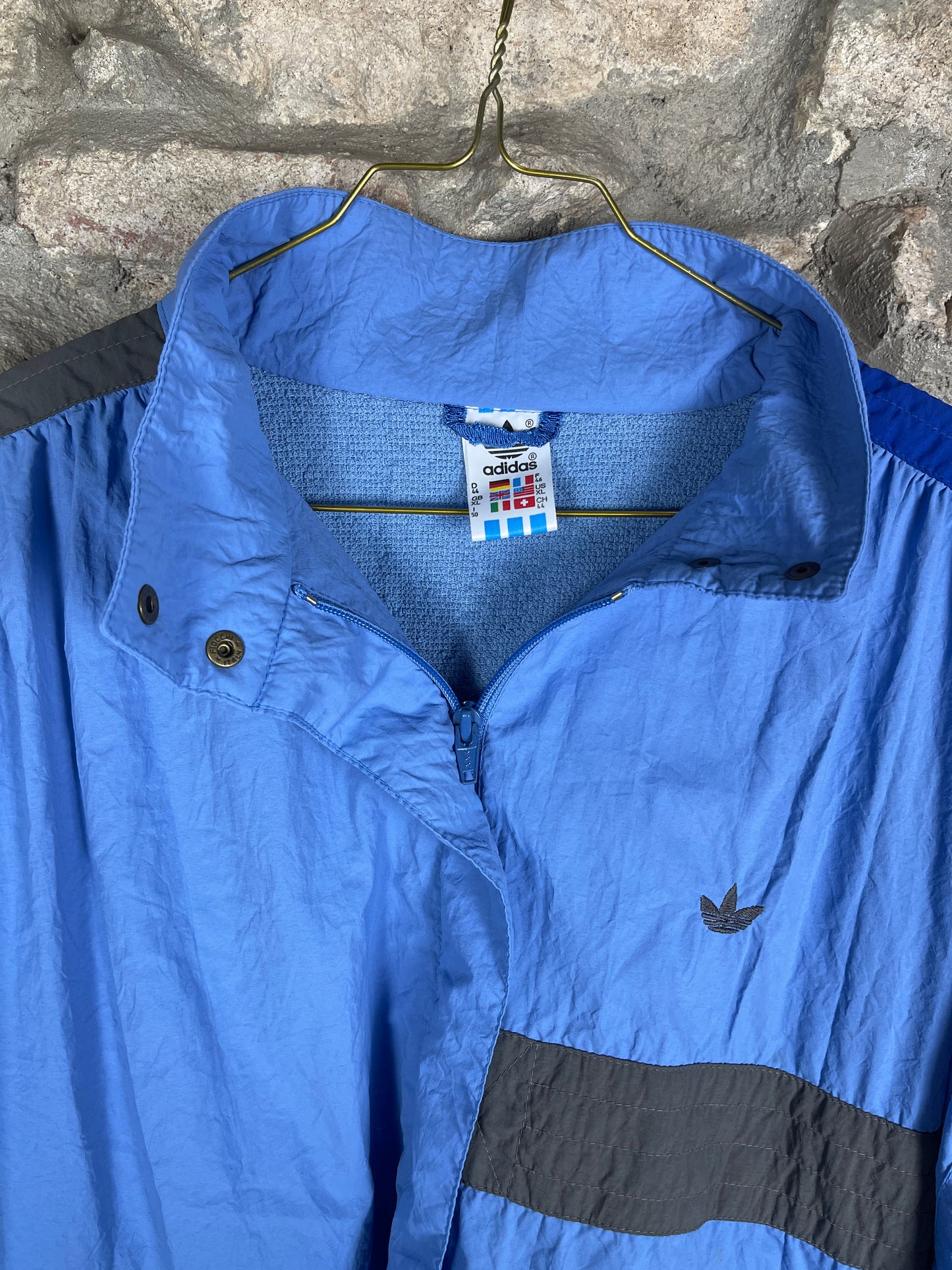 Vintage Adidas Track Jacket Blue XL