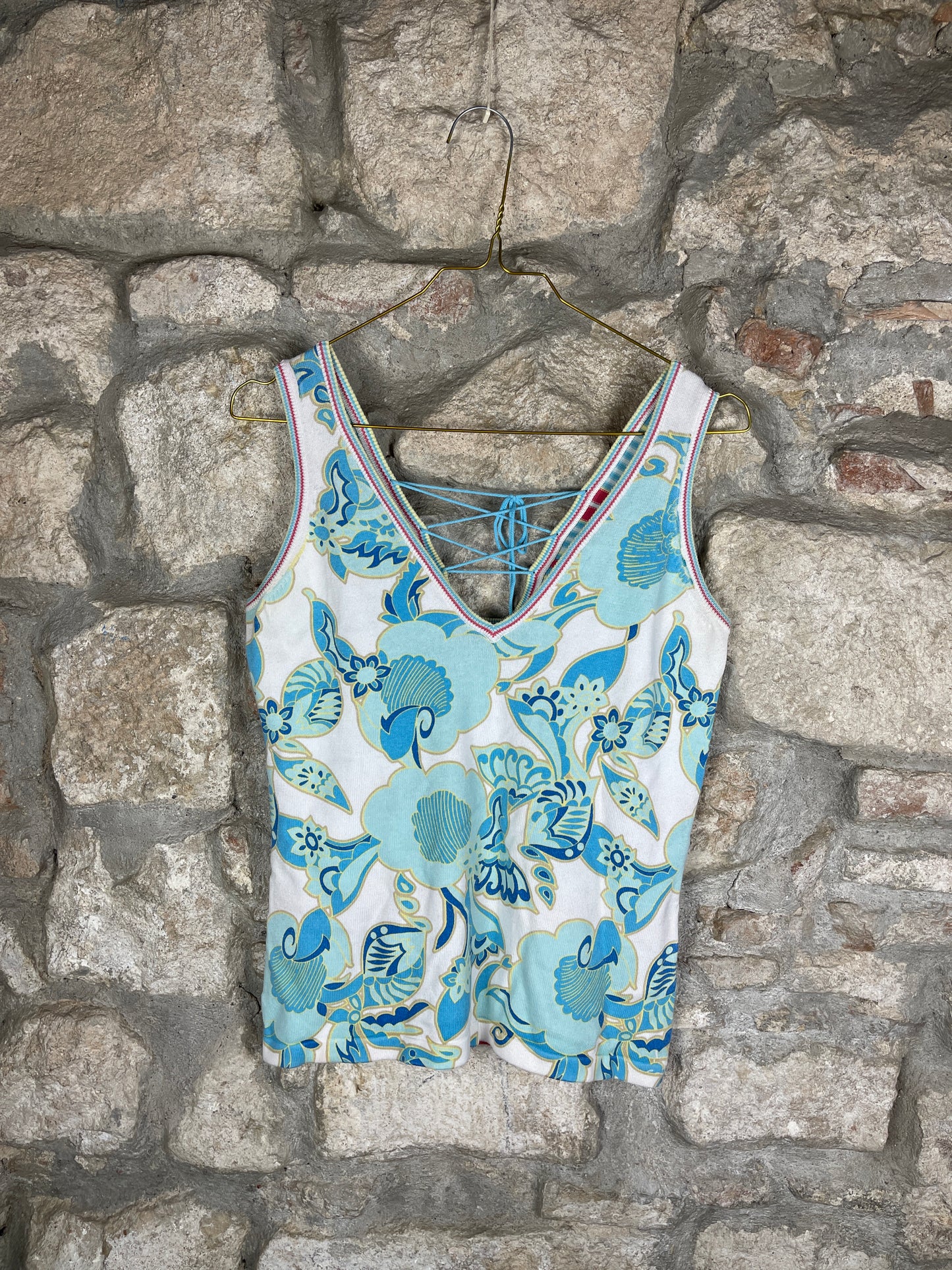 Y2K Mexx Sleeveless Top Blue L