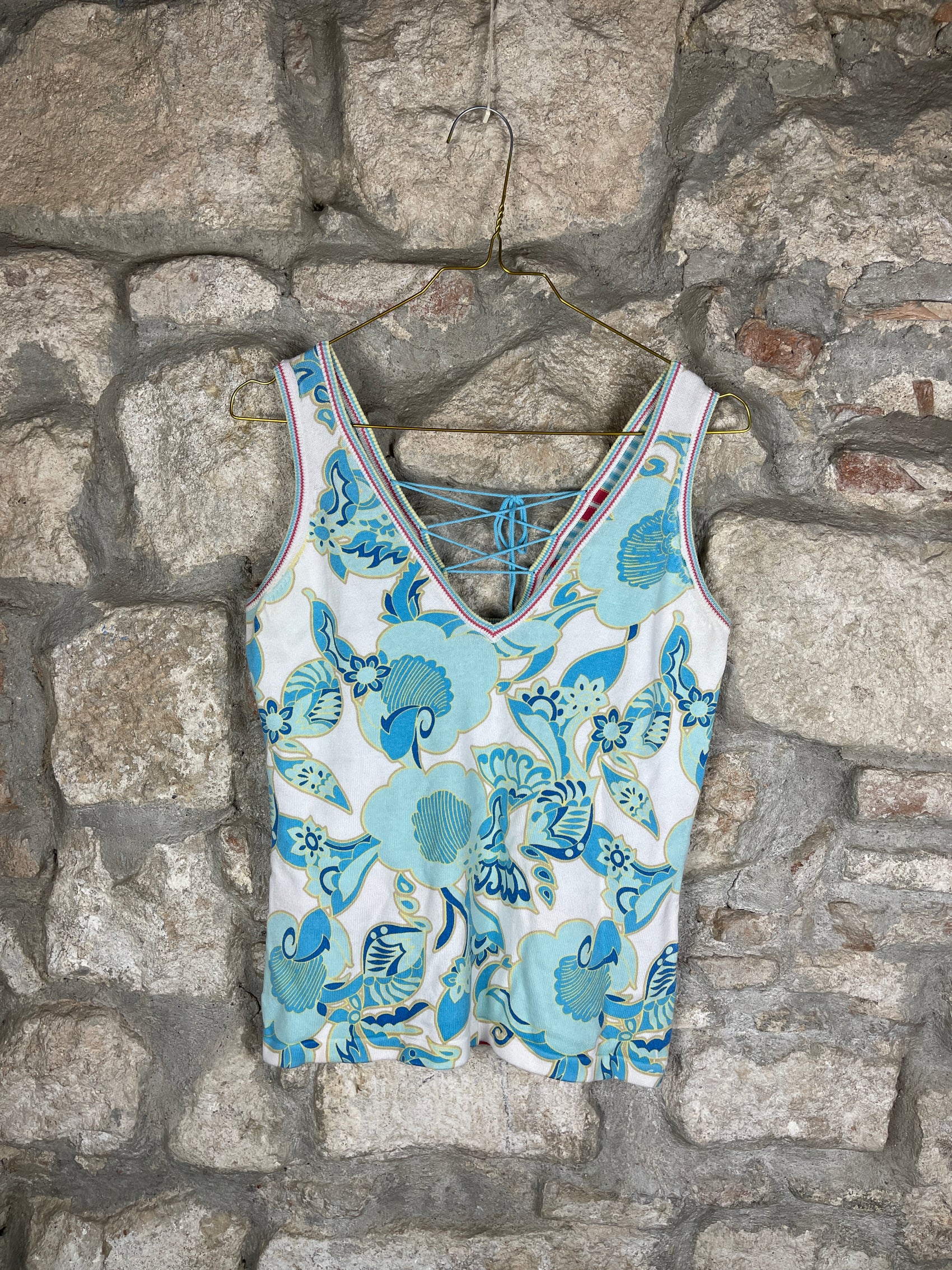 Y2K Mexx Sleeveless Top Blue L