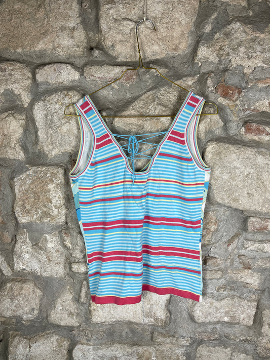 Y2K Mexx Sleeveless Top Blue L