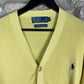 Vintage Polo Ralph Lauren Cardigan Yellow XL