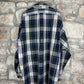 Vintage Ralph Lauren Long Sleeve Shirt checkered Blue XXL