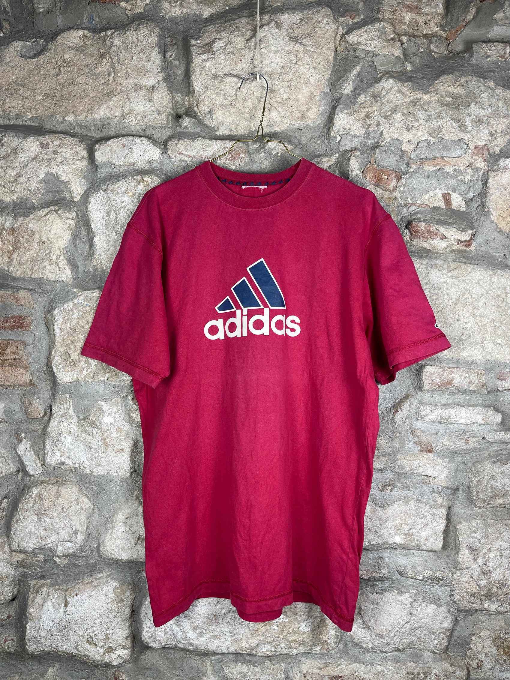 Vintage Adidas T-Shirt Red L/XL