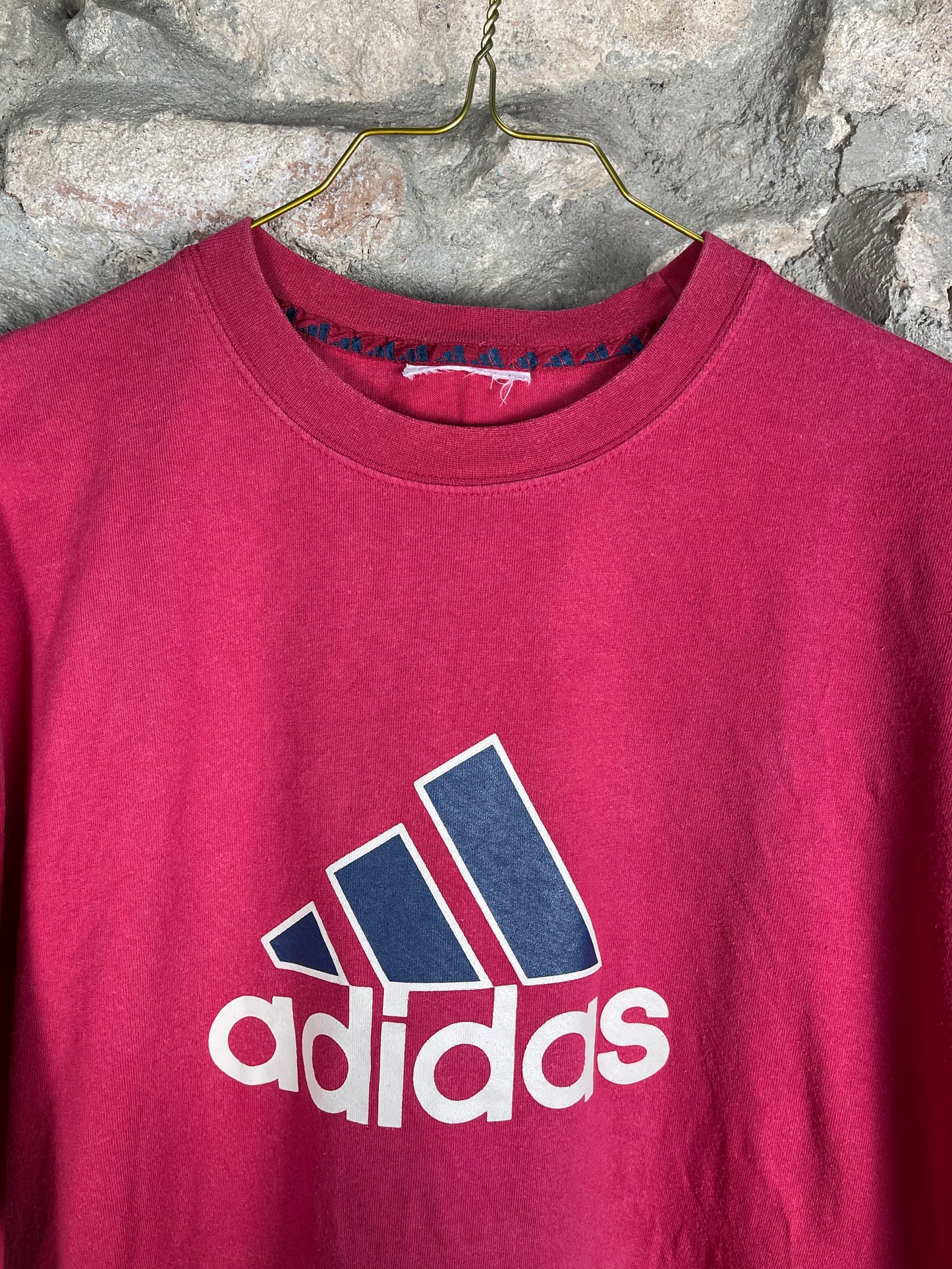 Vintage Adidas T-Shirt Red L/XL