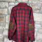 Vintage Polo Ralph Lauren Long Sleeve Polo Shirt Checkered Red XL