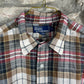 Vintage Polo Ralph Lauren Long Sleeve Shirt Checkered Beige XL