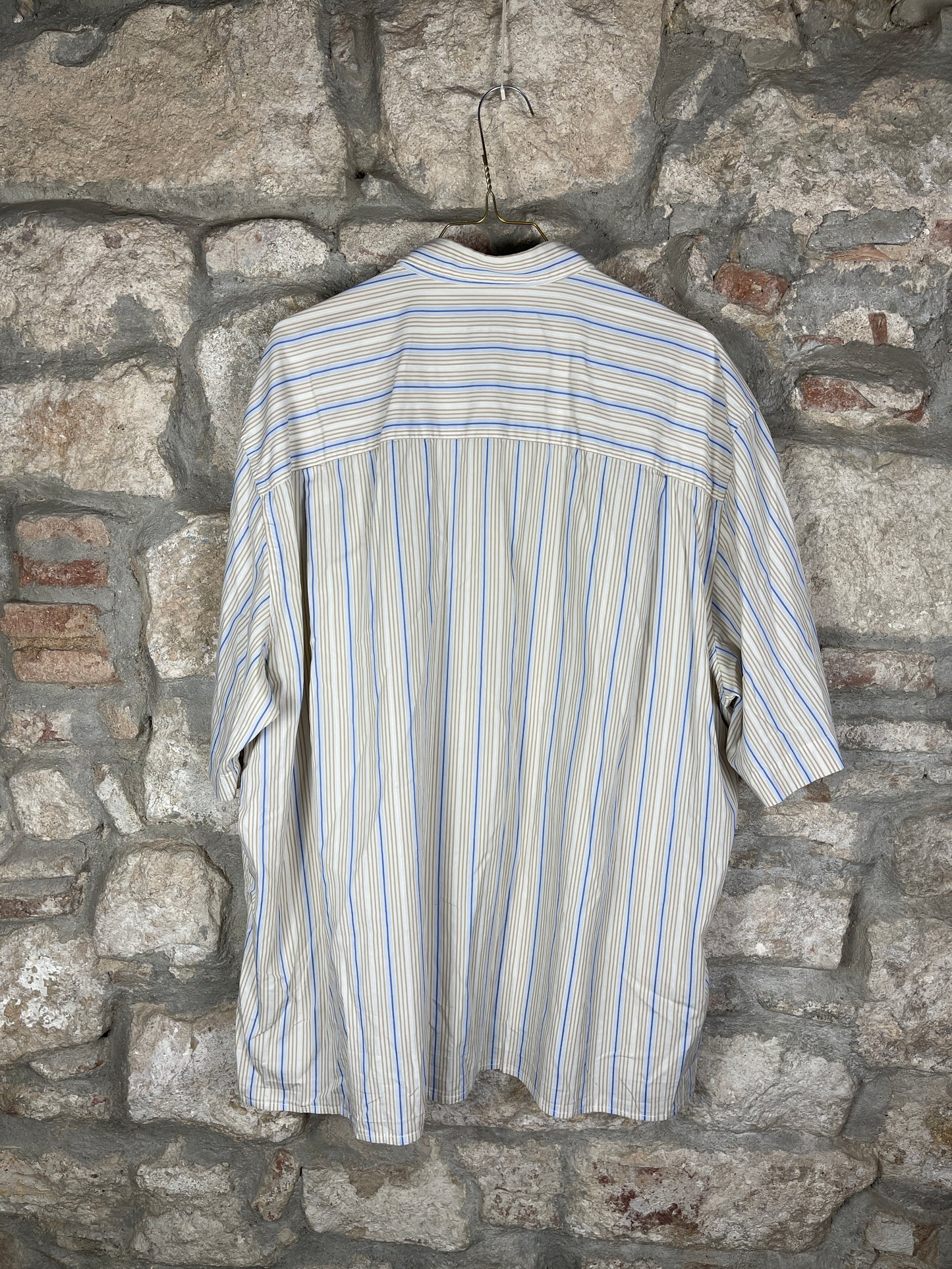 Vintage Burberry Short Sleeve Shirt Beige XXL