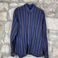 Vintage Burberry Long Sleeve Shirt Blue S/M