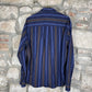 Vintage Burberry Long Sleeve Shirt Blue S/M