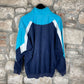 Vintage Adidas Velur Zip Sweatshirt Blue XL
