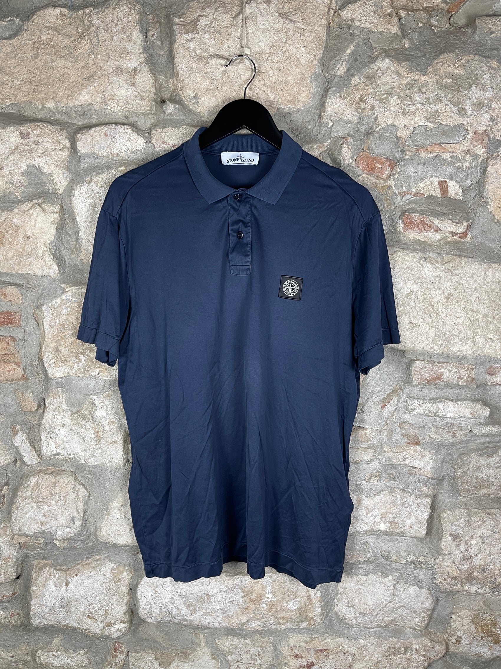 Stone Island Short Sleeve Polo Shirt Navy XL