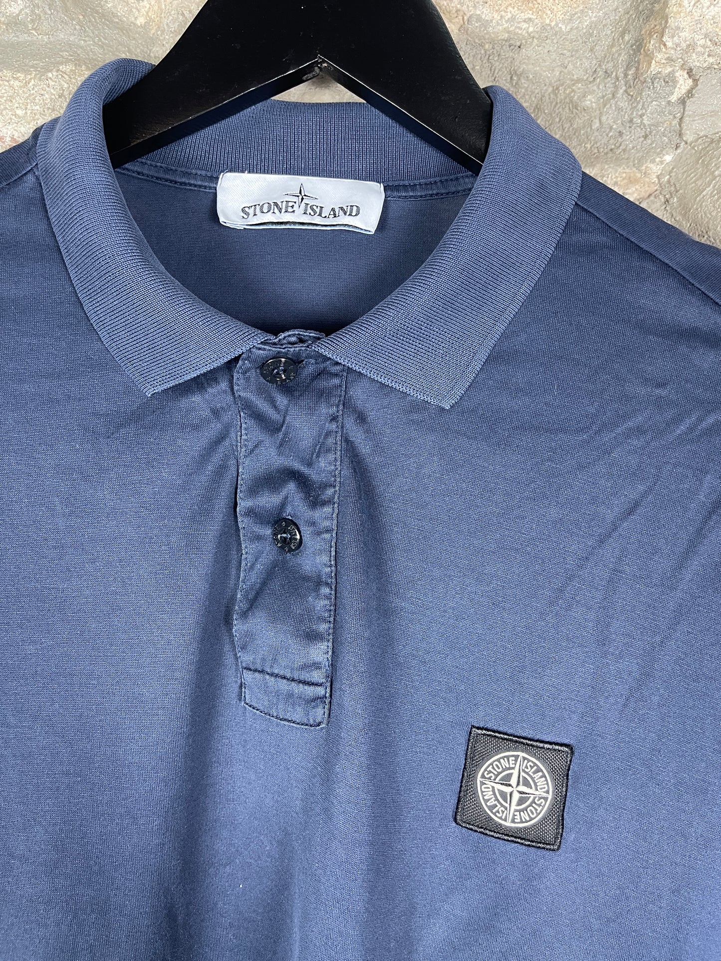 Stone Island Short Sleeve Polo Shirt Navy XL