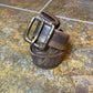 Miss Sixty Leather Belt Brown Shiny Gold 2000s Y2k