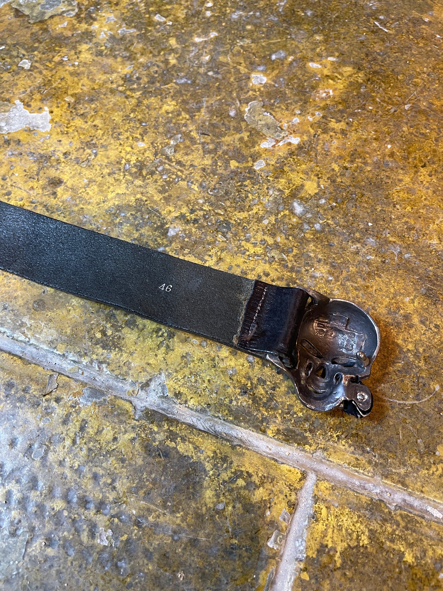 Blumarine Leather Belt Skull Belt 2000s y2k