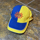 Valentino Rossi Baseball Cap 2000s Y2k Blue Yellow