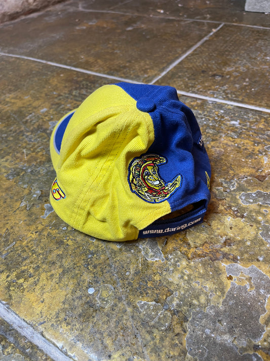 Valentino Rossi Baseball Cap 2000s Y2k Blue Yellow