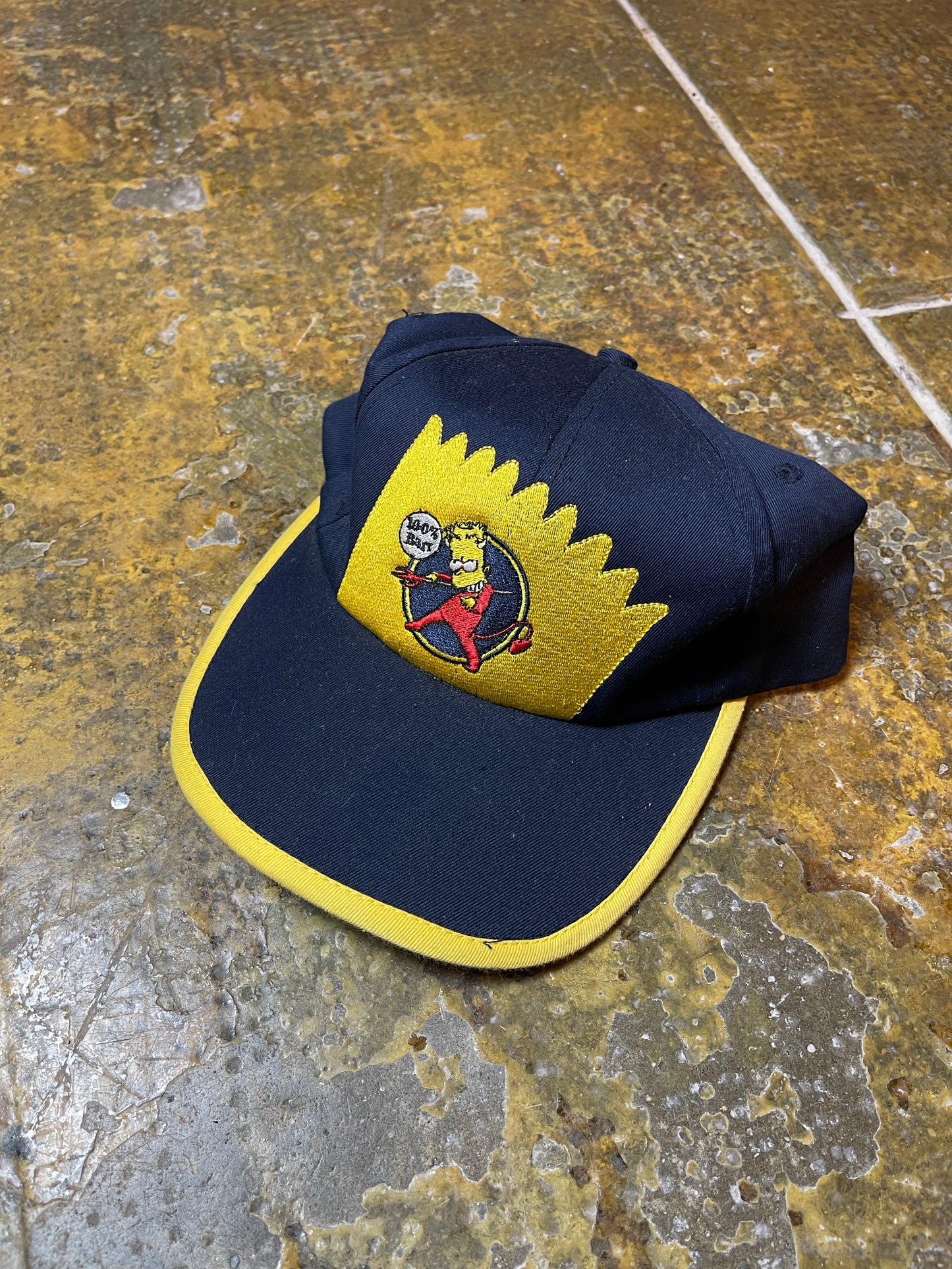 Vintage The Simpsons Cap Bart 2002 Navy