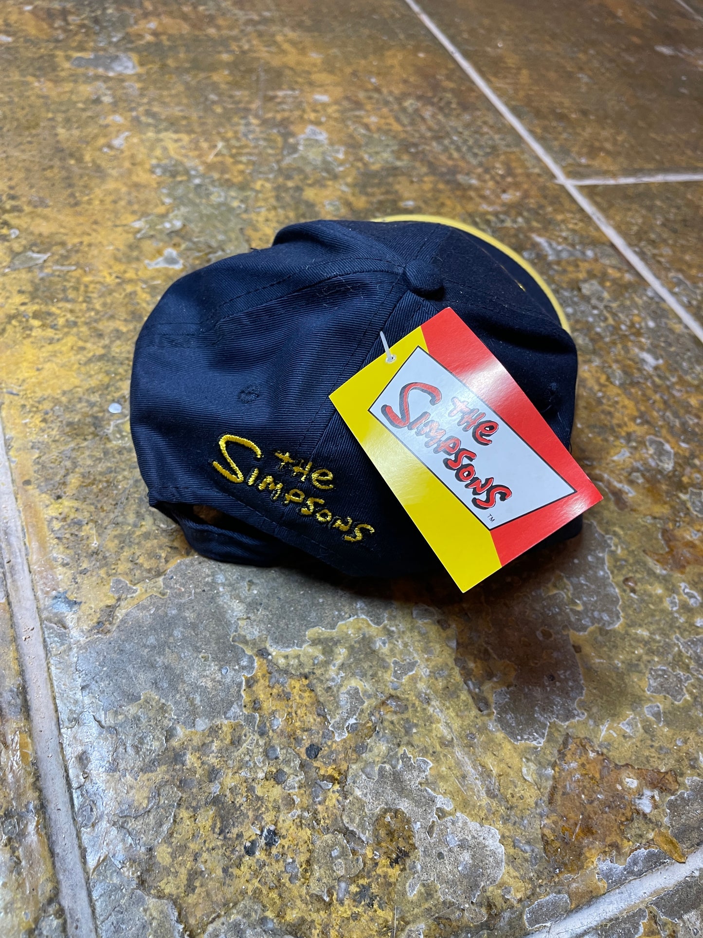 Vintage The Simpsons Cap Bart 2002 Navy