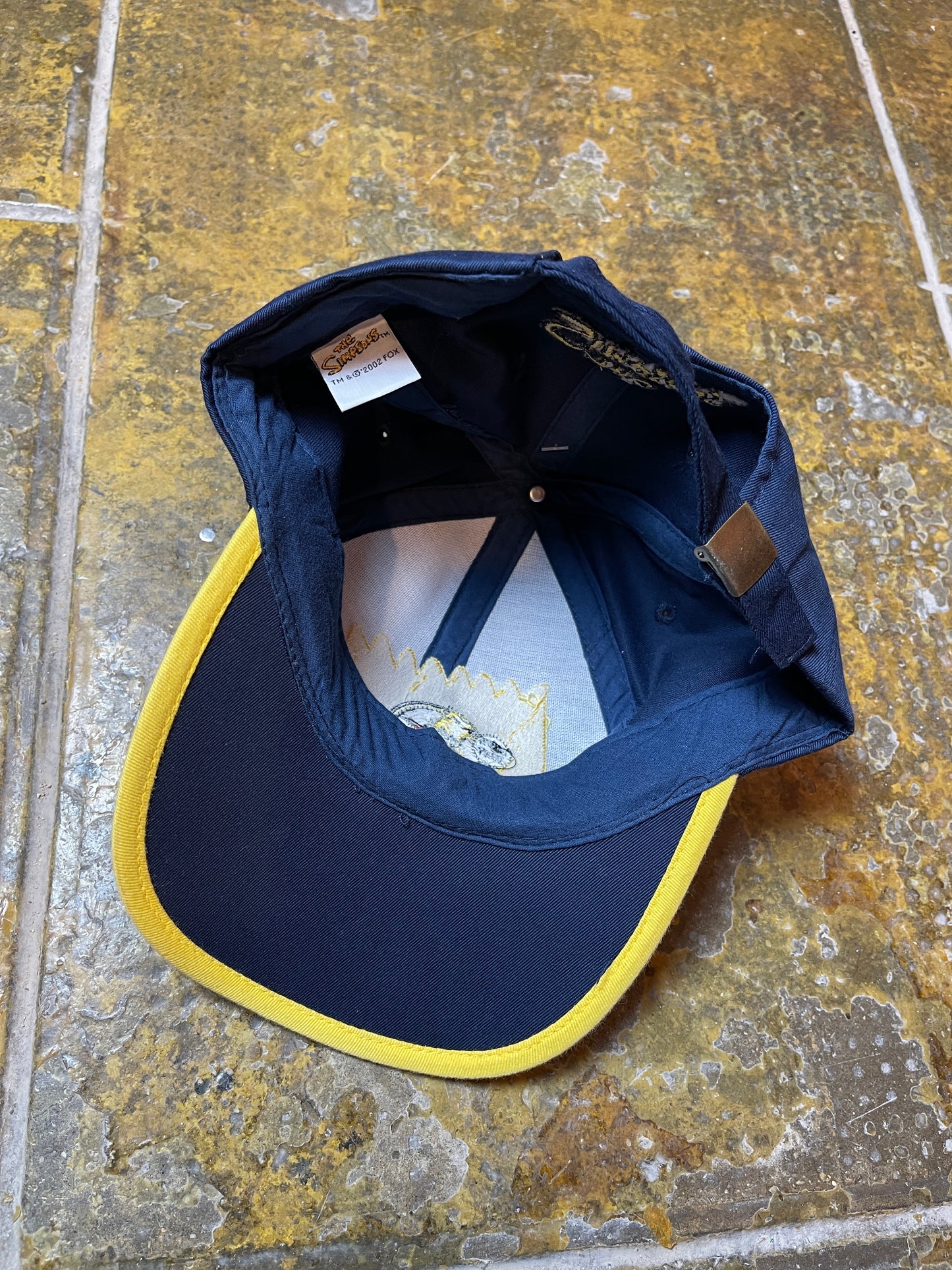 Vintage The Simpsons Cap Bart 2002 Navy