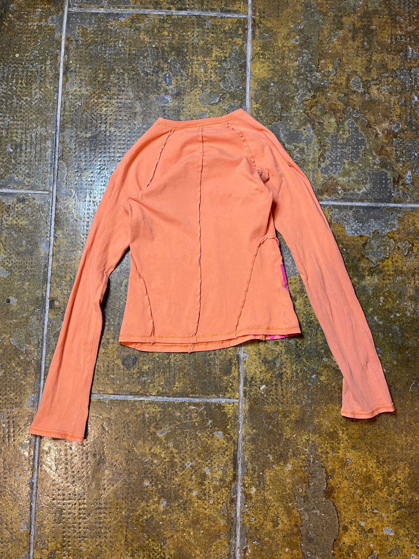 Diesel Long Sleeve Top 2000s y2k Orange Apricot