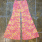 Custo BarcelonaLow Waist Flared Pants Orange Pink 2000s Y2k Deadstock