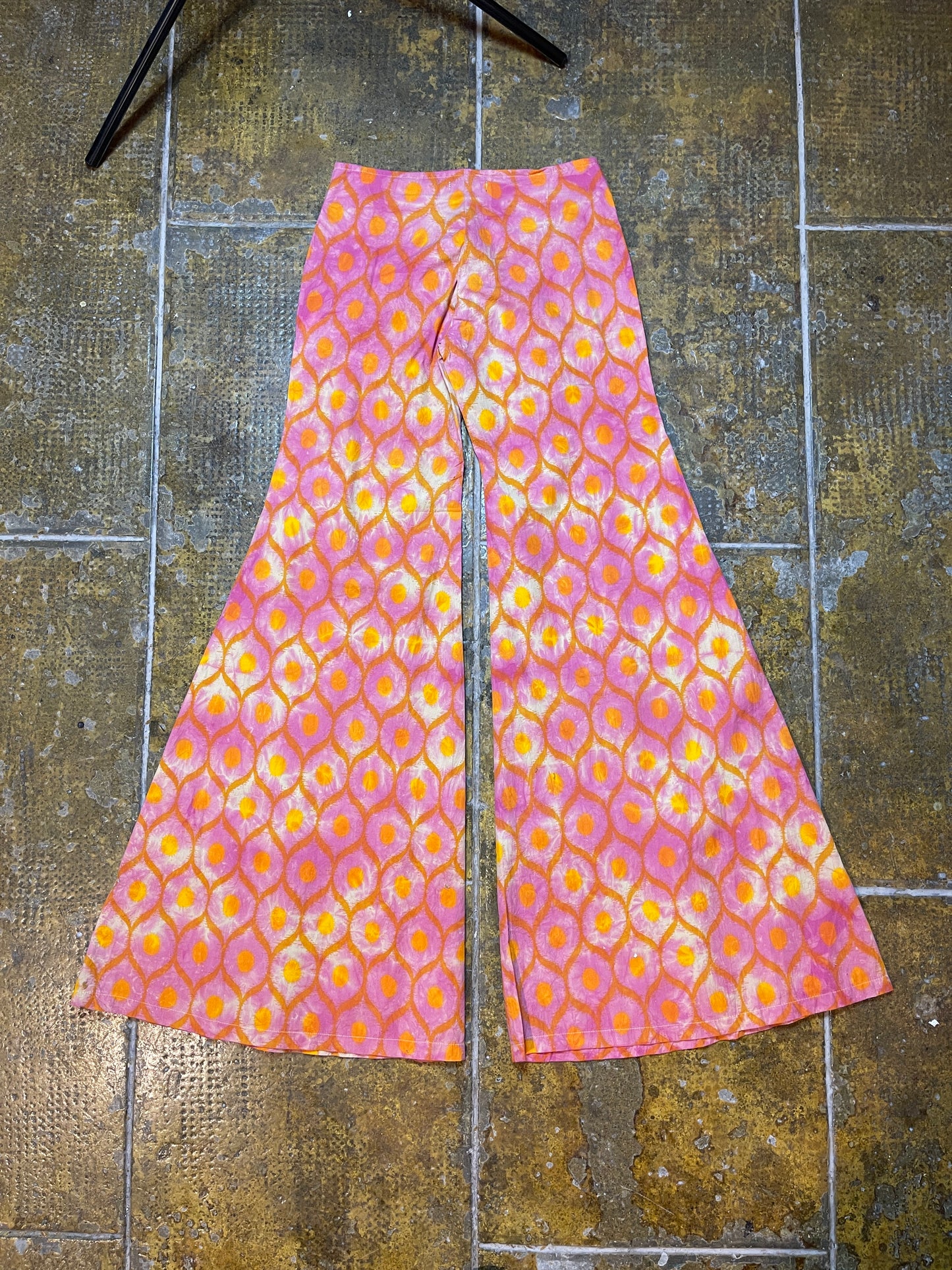 Custo BarcelonaLow Waist Flared Pants Orange Pink 2000s Y2k Deadstock