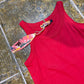 Pole Position Sleeveless Top Red 2000s y2k Deadstock - L