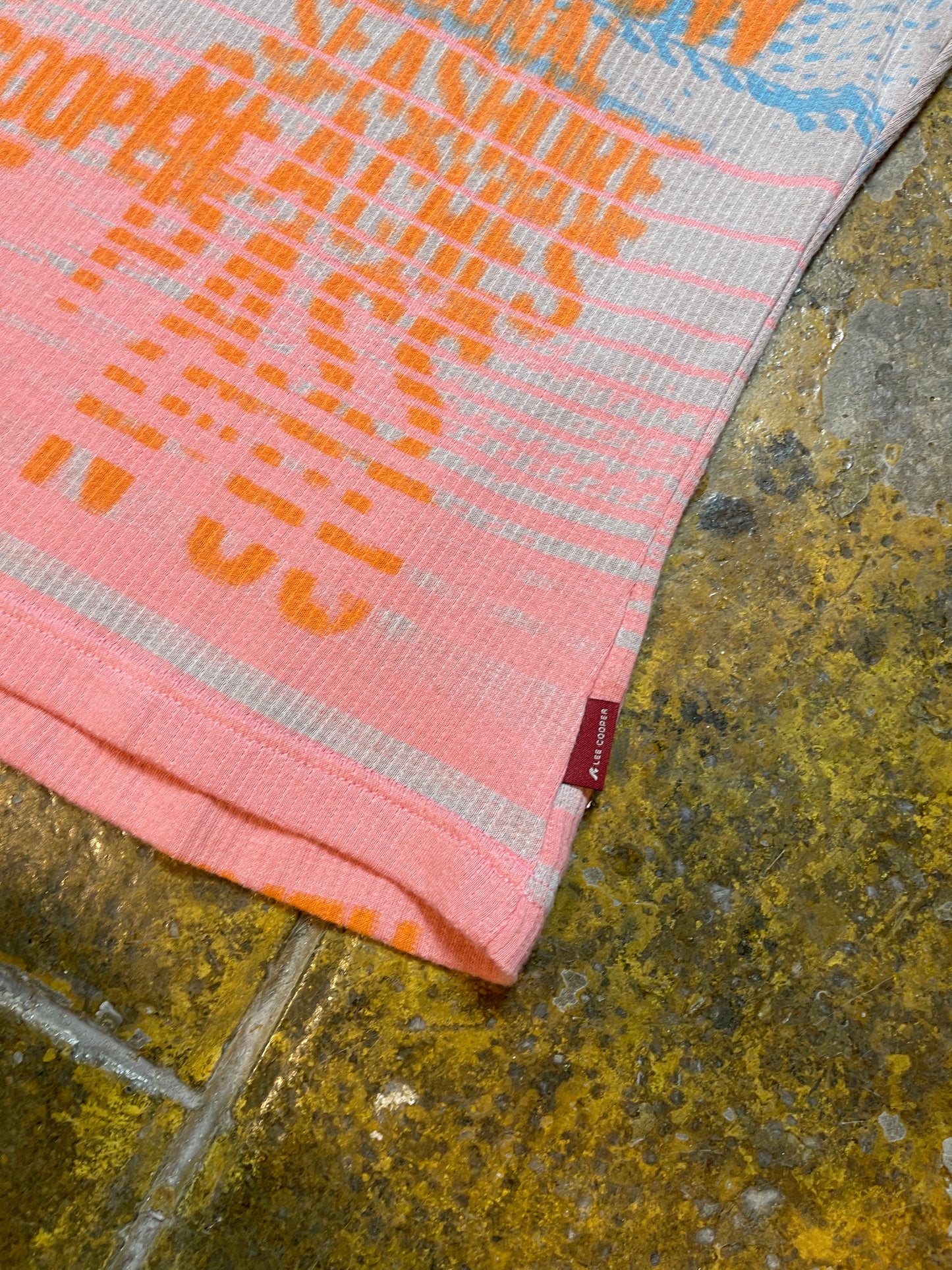 Lee Cooper Sleeveless Top Orange Multicolor 2000s y2k - L